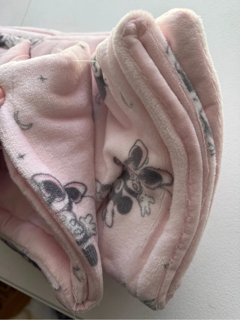 Disney Baby Minnie Mouse Pink Plush Fleece Blanket 30x40 NWT